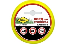 Леска триммерная DDE Classic line 2.0х12м (908-924)