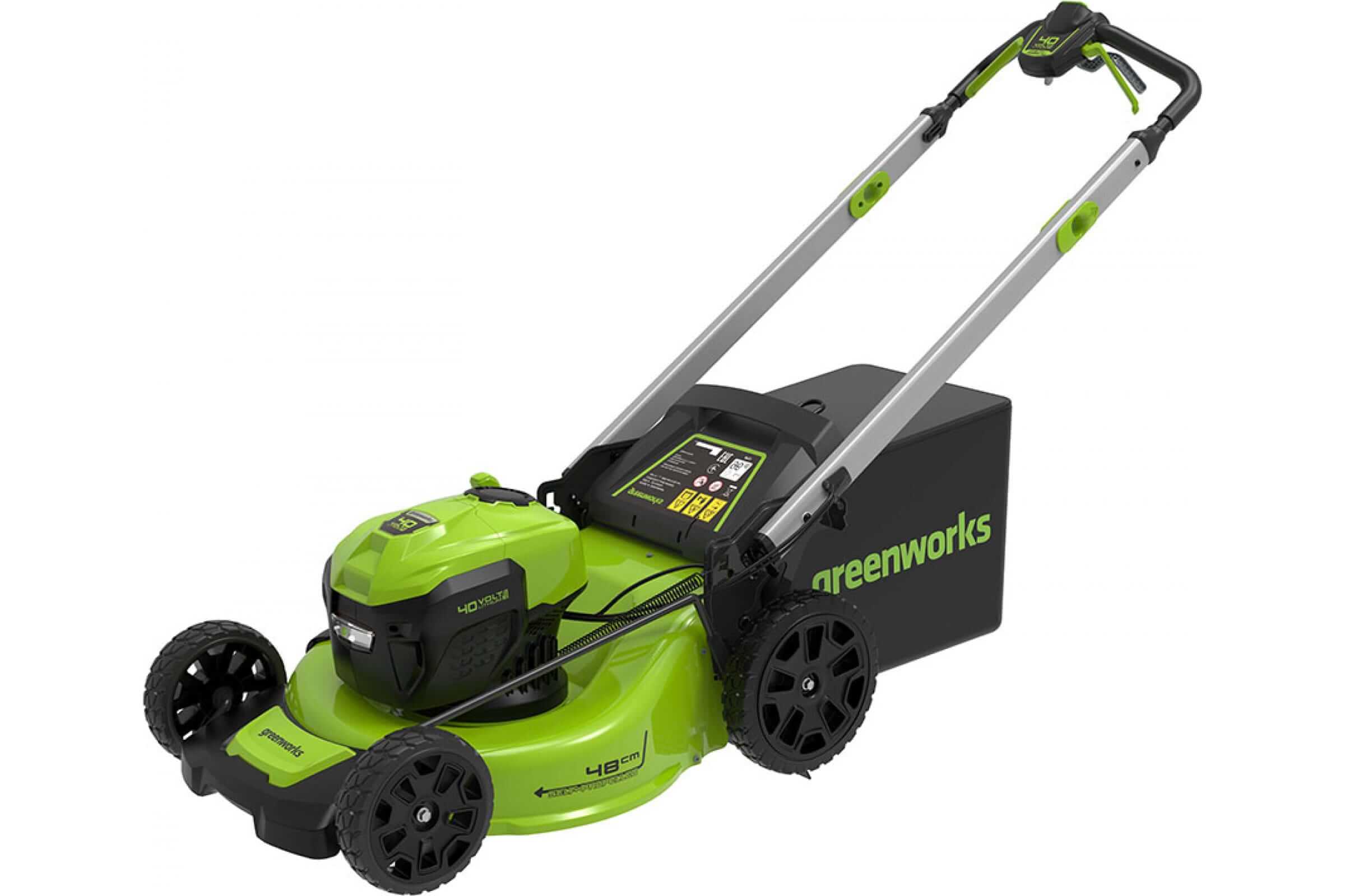 Газонокосилка аккумуляторная GREENWORKS GD40LM48SPK4 (2517407UB) [40В, 1х4.0 Ач, з/у]