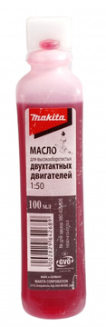 Масло 2-х тактное MAKITA HP 1:50, минеральное, 0.1л. (980408606)