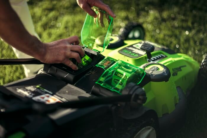 Газонокосилка аккумуляторная GREENWORKS G40LM49DB TwinForce (2500207) [40В, без акб и з/у]