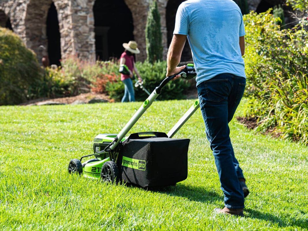 Газонокосилка аккумуляторная GREENWORKS GD60LM51SP (2514307) [60В, без акб и з/у]