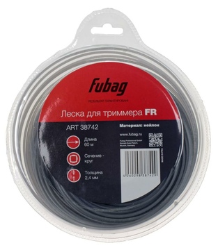Леска триммерная FUBAG FR 2.4x60м (38742)
