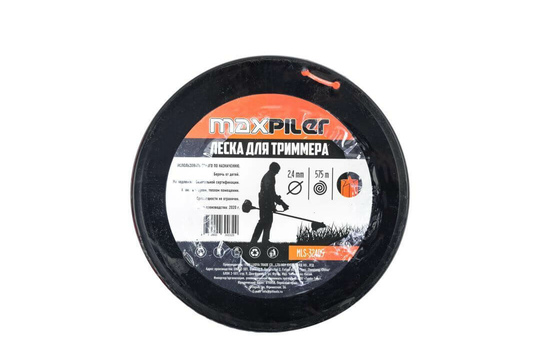 Леска триммерная MAXPILER 2.4х575м (MLS-32405)