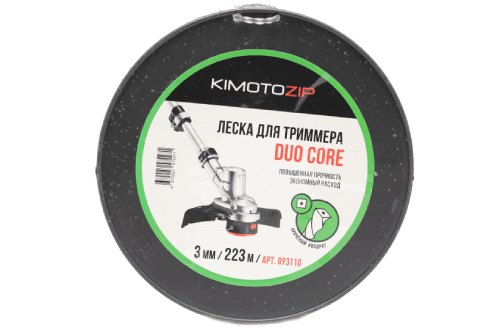 Леска триммерная KIMOTO Duo Core 3.0х223м (093110)
