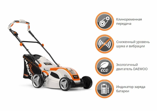 Газонокосилка аккумуляторная DAEWOO DLM 4340Li [40В, без акб и з/у]