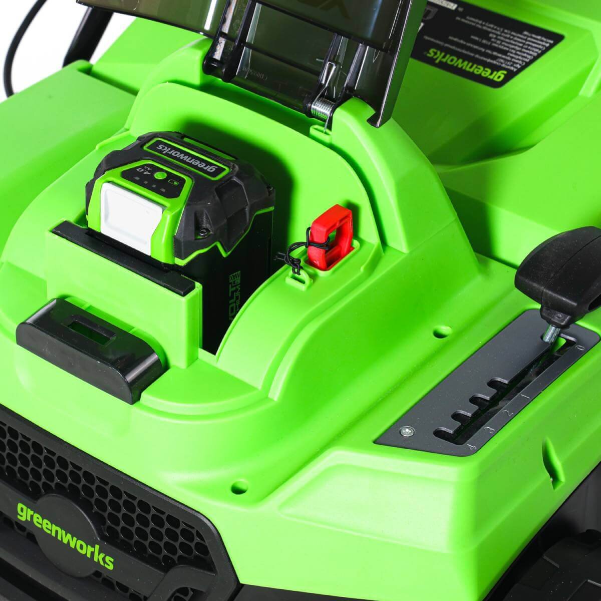 Аэратор-скарификатор аккумуляторный GREENWORKS GD40SC38IIK4 (2517607UB) [40В, 1х4.0 Ач, з/у]