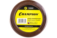 Леска триммерная CHAMPION Nylplus Square +нож 2.4х74м (C5066)