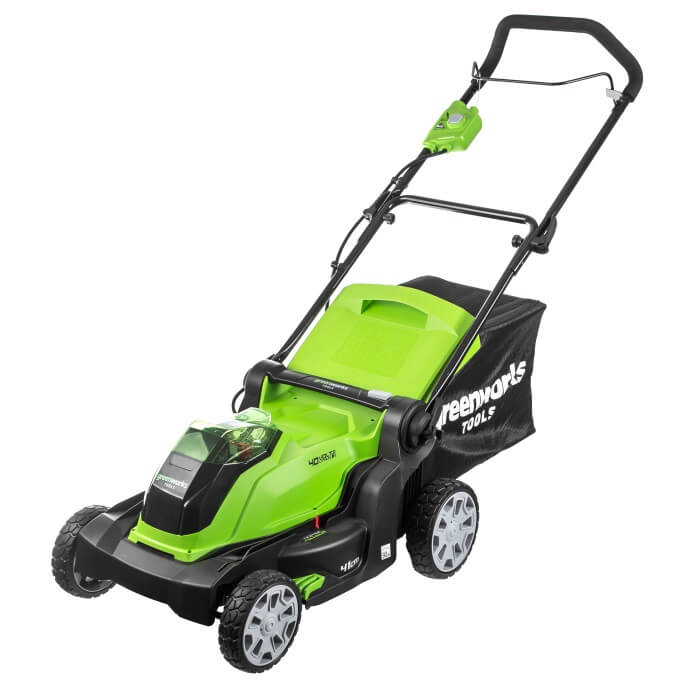 Газонокосилка аккумуляторная GREENWORKS G40LM41 (2504707) [40В, без акб и з/у]