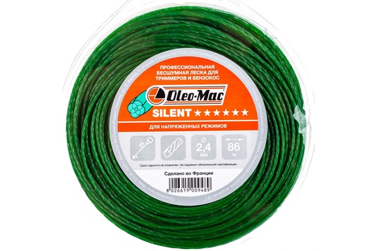 Леска триммерная OLEO-MAC Silent 2.4x86м (6304-0148)