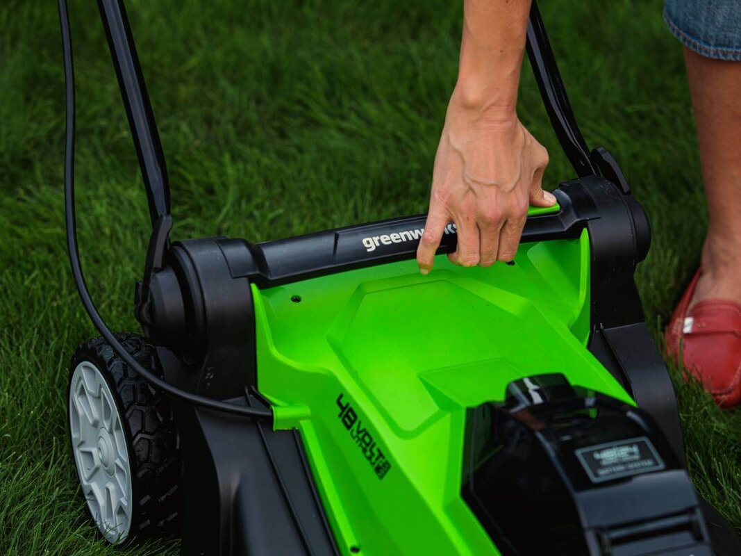 Газонокосилка аккумуляторная GREENWORKS G24X2LM41 (2512607) [24В, без акб и з/у]