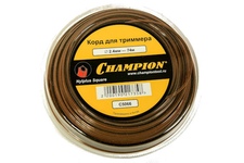 Леска триммерная CHAMPION Nylplus Square +нож 2.4х74м (C5066)