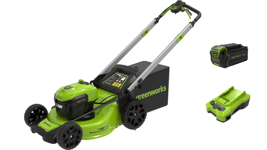 Газонокосилка аккумуляторная GREENWORKS GD40LM48SPK4 (2517407UB) [40В, 1х4.0 Ач, з/у]