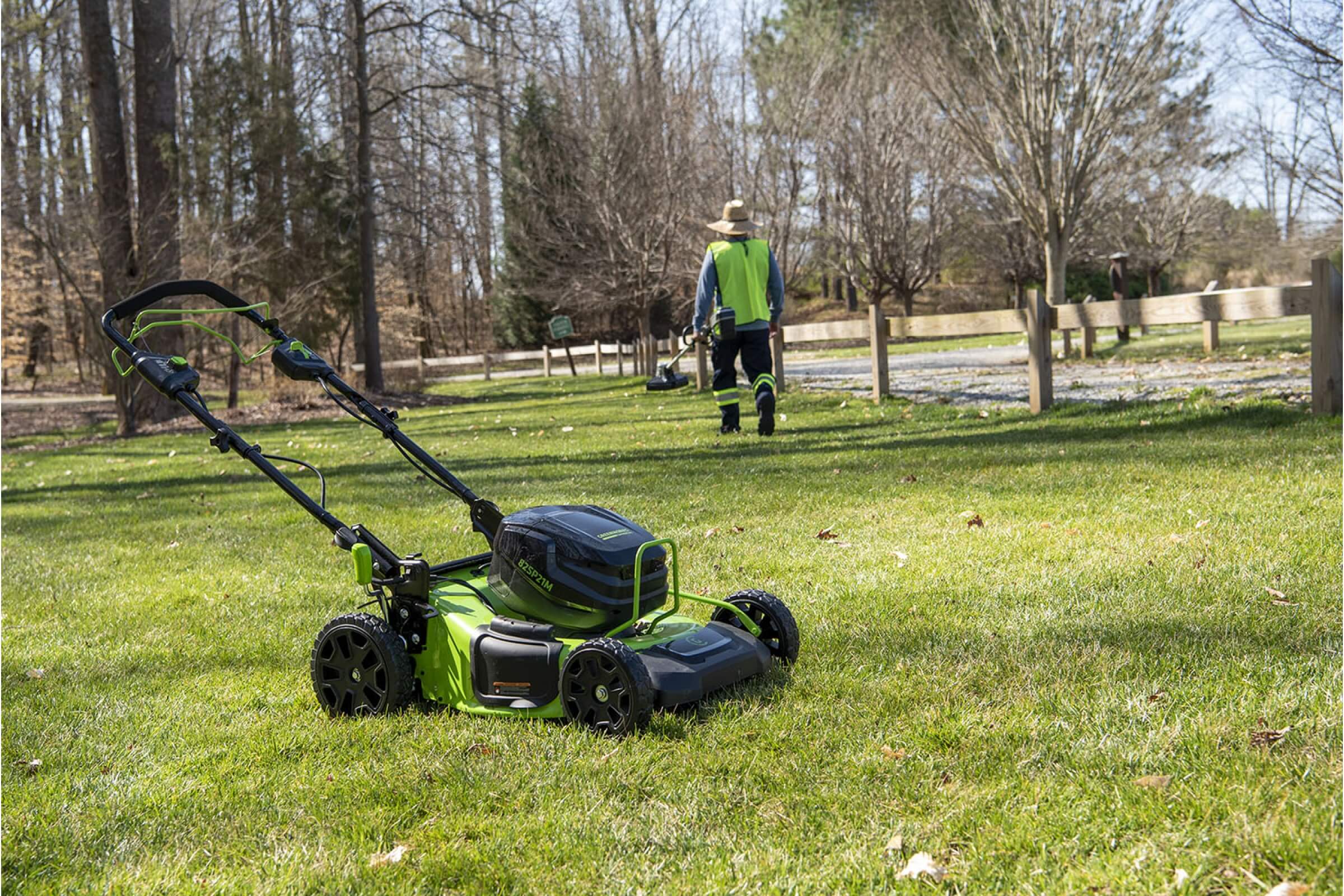 Газонокосилка аккумуляторная GREENWORKS GC82LM51SP2K2 (2515907UB) [82В, 1х5.0 Ач, з/у]