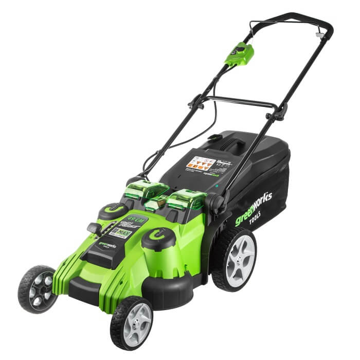 Газонокосилка аккумуляторная GREENWORKS G40LM49DB TwinForce (2500207) [40В, без акб и з/у]