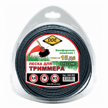 Леска триммерная DDE Speed line 2.0х 83м (644-993)