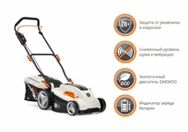 Газонокосилка аккумуляторная DAEWOO DLM 4040Li [40В, без акб и з/у]