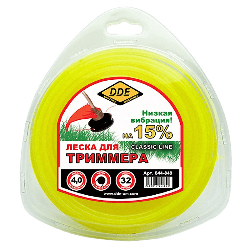 Леска триммерная DDE Classic line 4.0х32м (644-849)