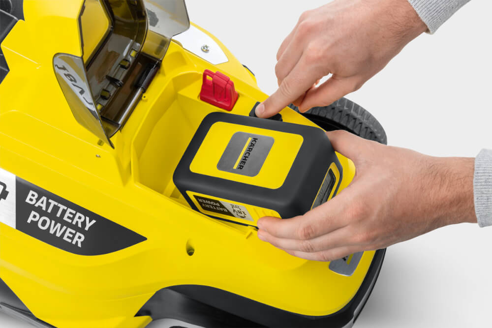 Газонокосилка аккумуляторная KARCHER LMO 18-36 Set *EU (1.444-421) [18В, 1х5.0 Ач, з/у]