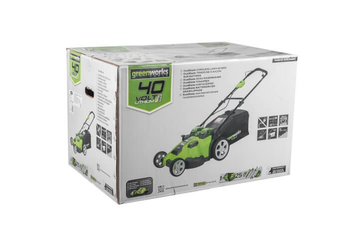 Газонокосилка аккумуляторная GREENWORKS G40LM49DBK4 TwinForce (2500207VB) [40В, 1х4.0 Ач, з/у]