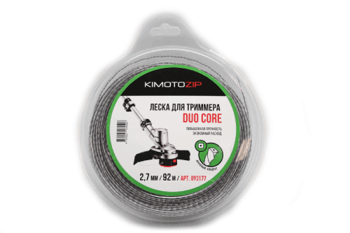 Леска триммерная KIMOTO Duo Core 2.7х92м (093177)
