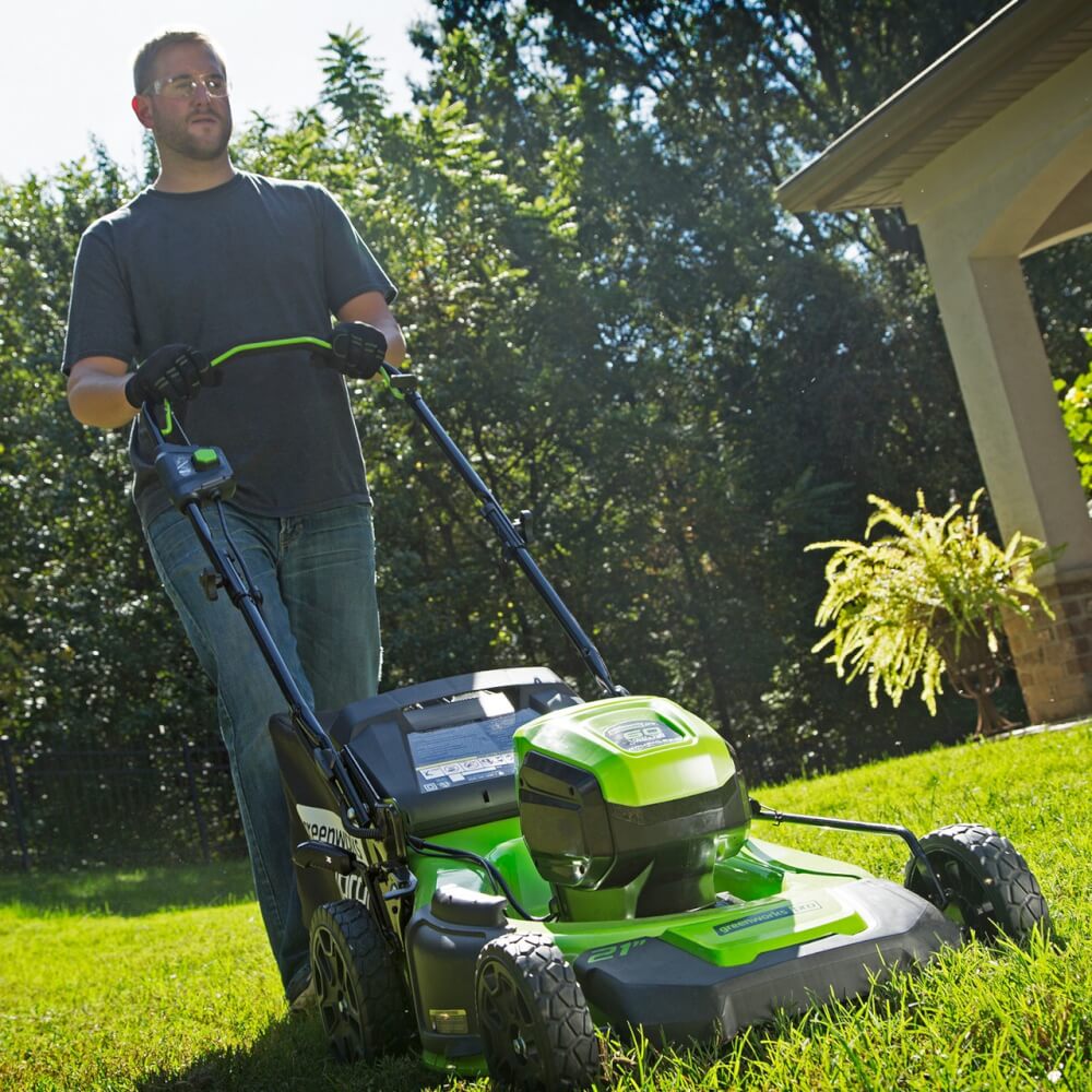 Газонокосилка аккумуляторная GREENWORKS GD60LM46SPK4 (2502907UB) [60В, 1х4.0 Ач, з/у]