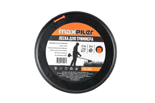 Леска триммерная MAXPILER 3.0х164м (MLR-33003)