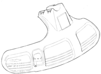 Кожух защитный HUSQVARNA 5441074-02 для кустореза 555RXT