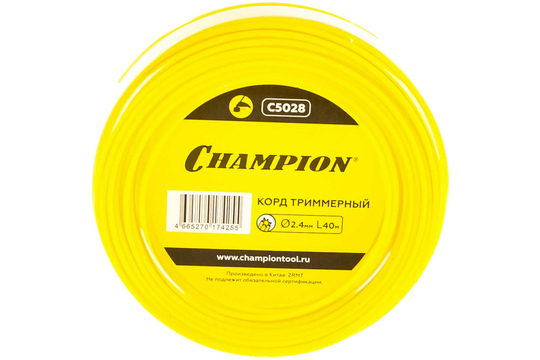 Леска триммерная CHAMPION Star 2.4х40м (C5028)