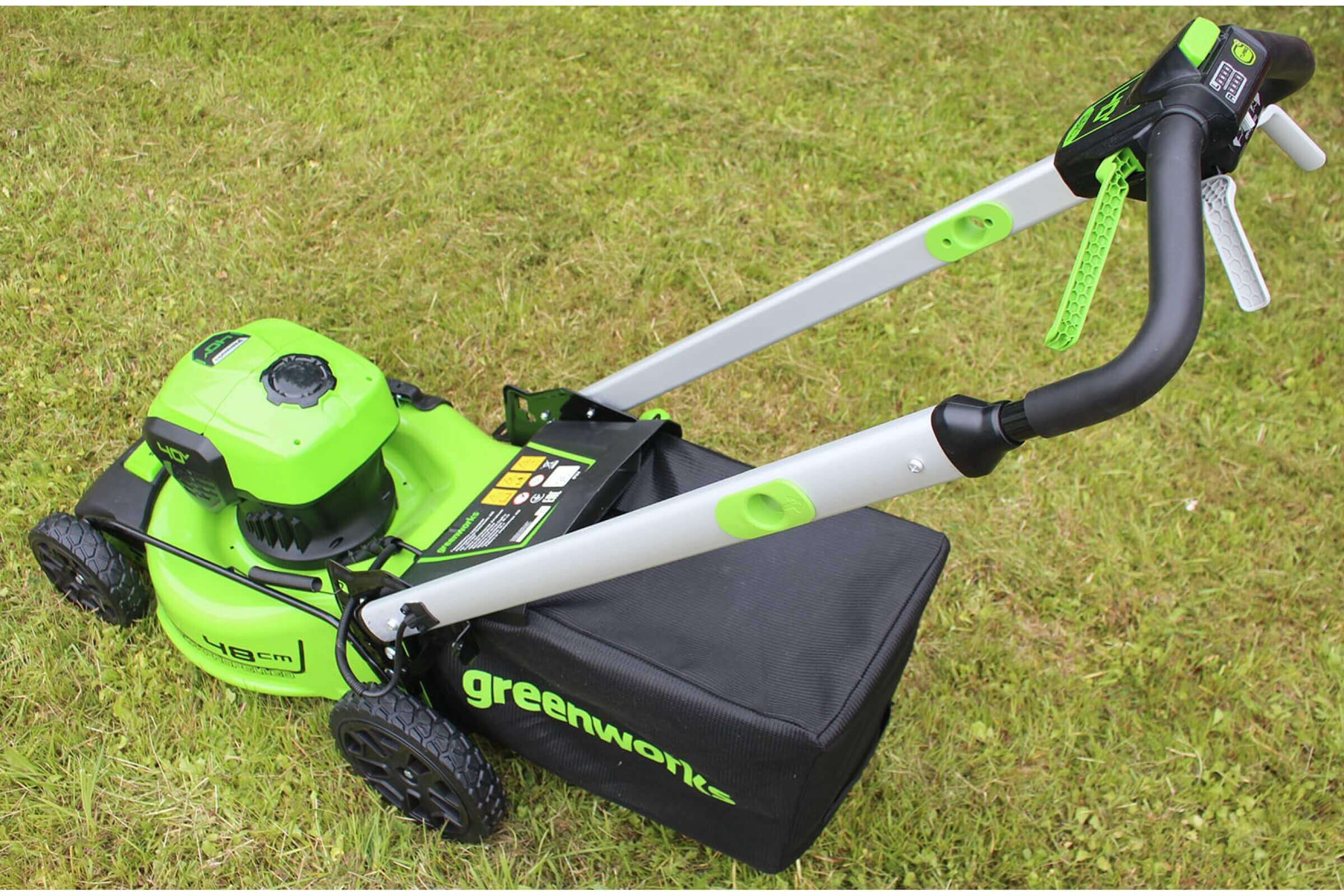 Газонокосилка аккумуляторная GREENWORKS GD40LM48SP (2517407) [40В, без акб и з/у]