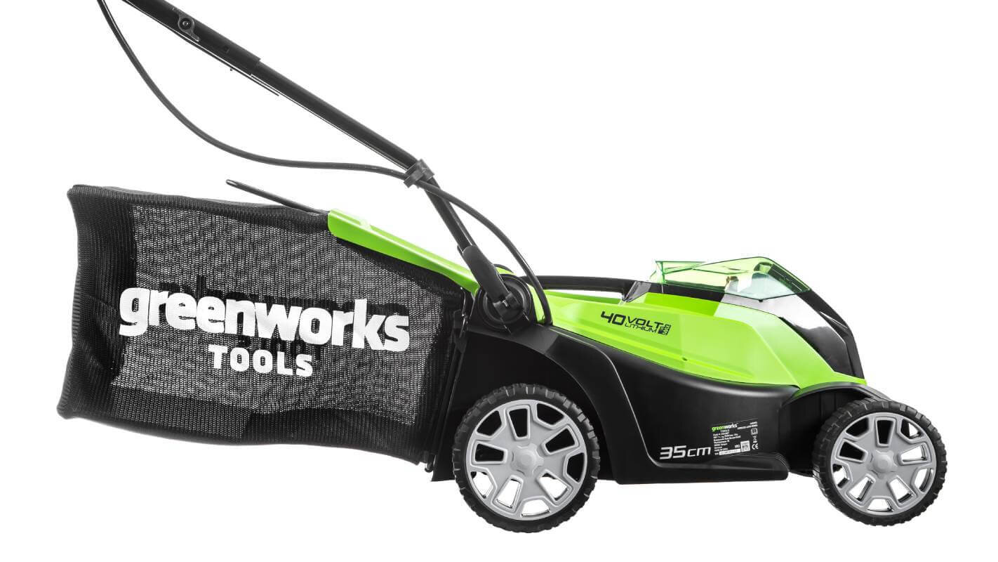 Газонокосилка аккумуляторная GREENWORKS G40LM35 (2501907) [40В, без акб и з/у]