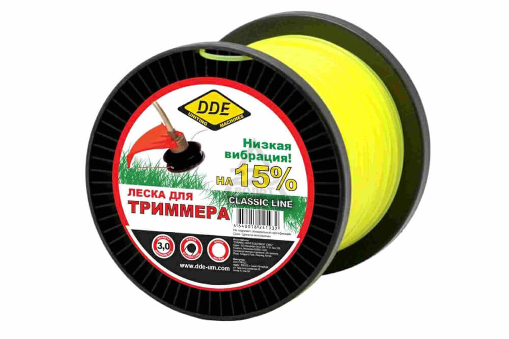 Леска триммерная DDE Classic line 2.0x520м (241-925)