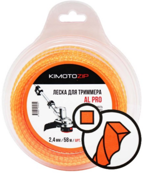 Леска триммерная KIMOTO AL Pro 2.4х58м (093195)