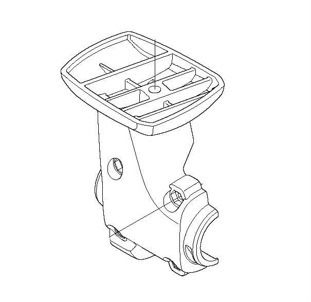 Крепление руля нижняя часть Husqvarna 5762774-01 для 135R