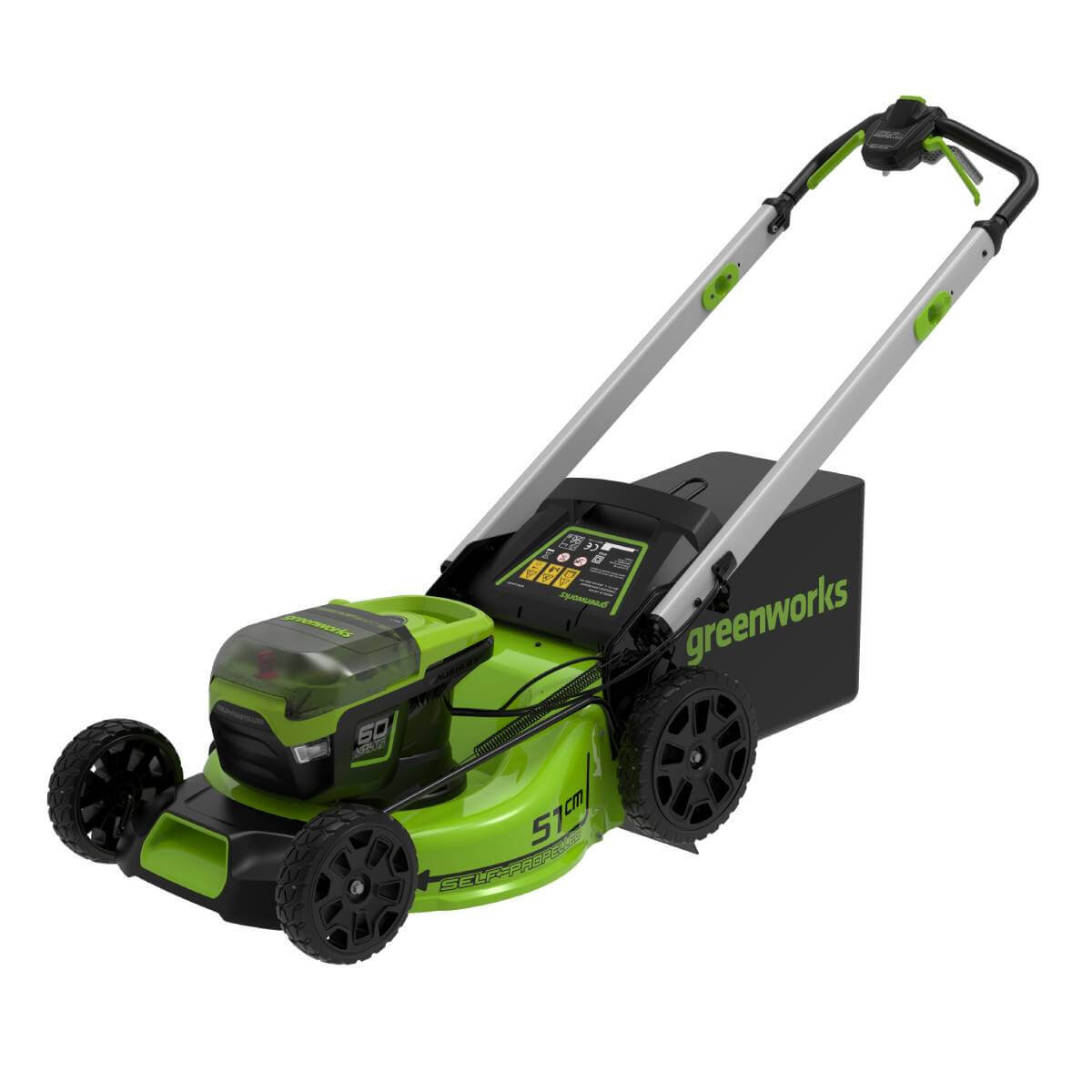 Газонокосилка аккумуляторная GREENWORKS GD60LM51SPK4 (2514307UB) [60В, 1х4.0 Ач, з/у]