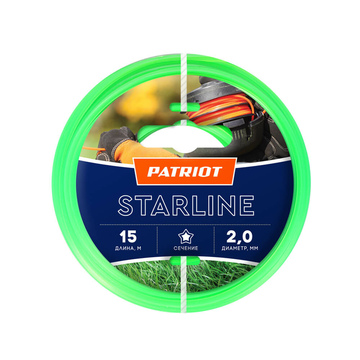 Леска триммерная PATRIOT 2.0х15м (805201056)