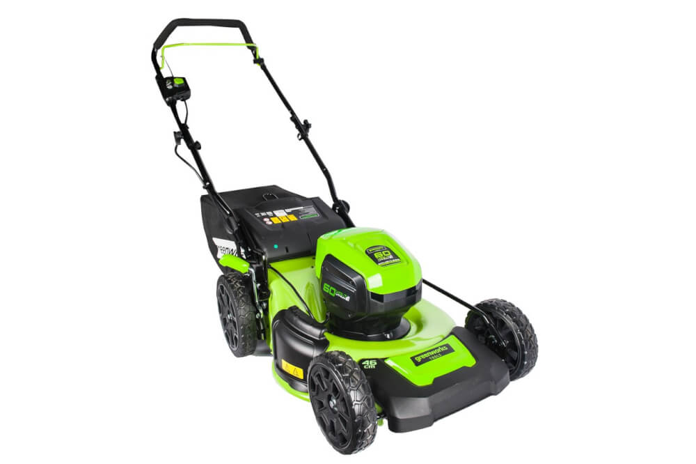 Газонокосилка аккумуляторная GREENWORKS GD60LM46SPK4 (2502907UB) [60В, 1х4.0 Ач, з/у]
