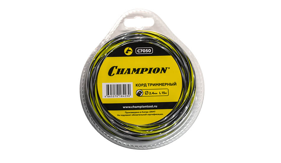 Леска триммерная CHAMPION Tornado 2.4х15м (C7050)