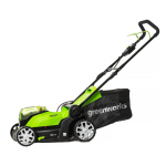 Газонокосилка аккумуляторная GREENWORKS G24X2LM41 (2512607UD) [24В, 2х4.0 Ач, з/у]