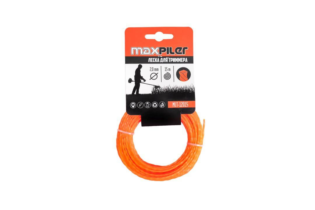 Леска для триммера MAXPILER 2.0х15м (MLT-12015)