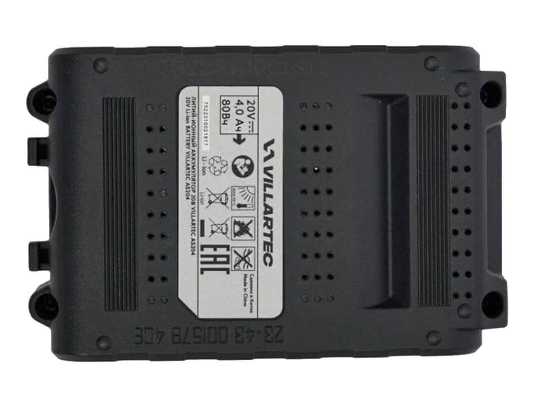 Аккумулятор VILLARTEC AS204 20.0V 4.0Ah