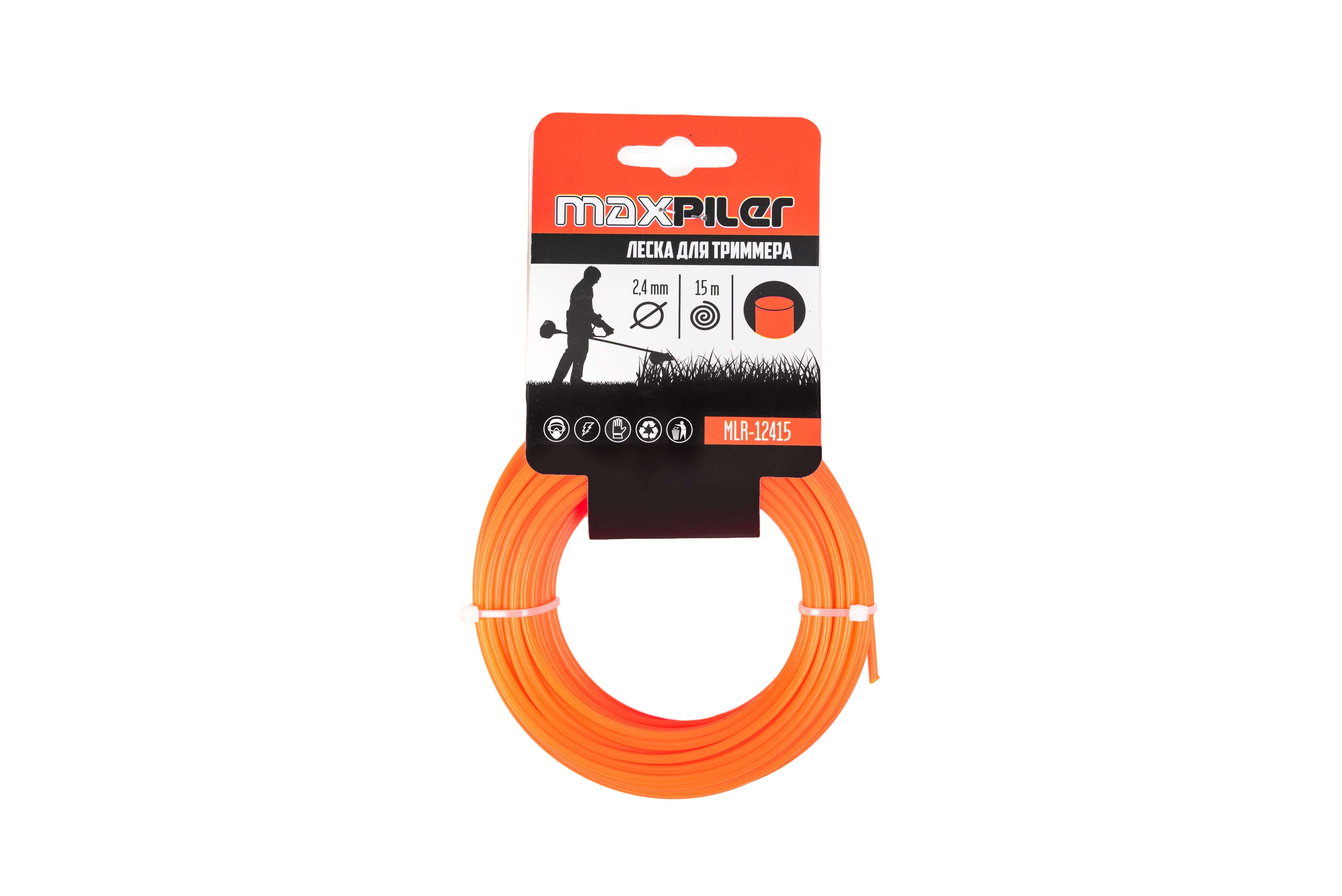 Леска триммерная MAXPILER 2.4х15м (MLR-12415)