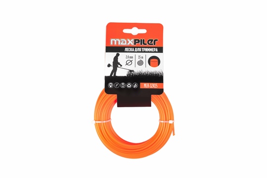 Леска триммерная MAXPILER 2.4х15м (MLR-12415)