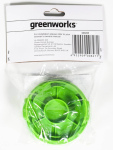 Крышка нижняя триммерной головки GREENWORKS для 21117/21227/2100007/2100107/2200107/2107207VA/2107107 (2908107)