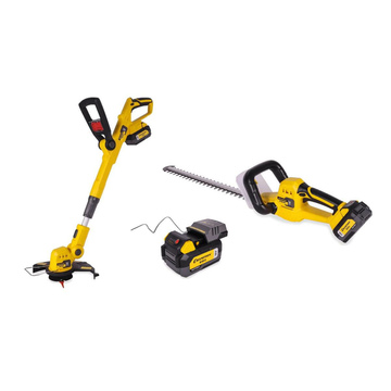 Триммер аккумуляторный CHAMPION TB1811 + ножницы садовые аккумуляторные CHAMPION HTB1811 [18В, 1х4.0 Ач, з/у]