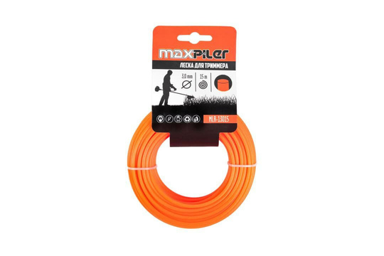 Леска триммерная MAXPILER 3.0х15м (MLR-13015)
