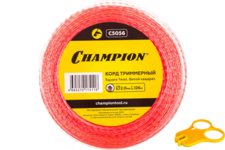 Леска триммерная CHAMPION Square Twist DUO +нож 2.0х126м (C5056)