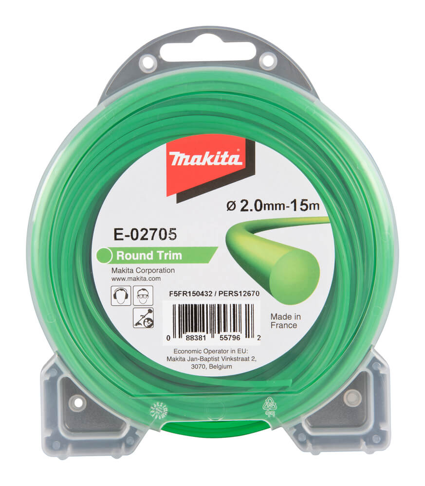 Леска триммерная MAKITA 2.0x15м (E-02705)