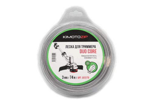 Леска триммерная KIMOTO Duo Core 3.0х74м (093178)