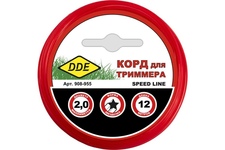 Леска триммерная DDE Speed line 2.0х12м (908-955)
