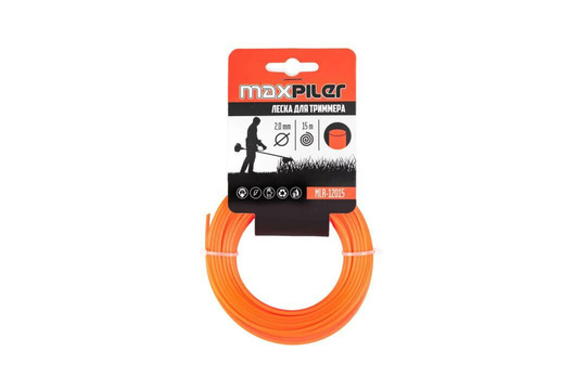 Леска триммерная MAXPILER 2.0х15м (MLR-12015)